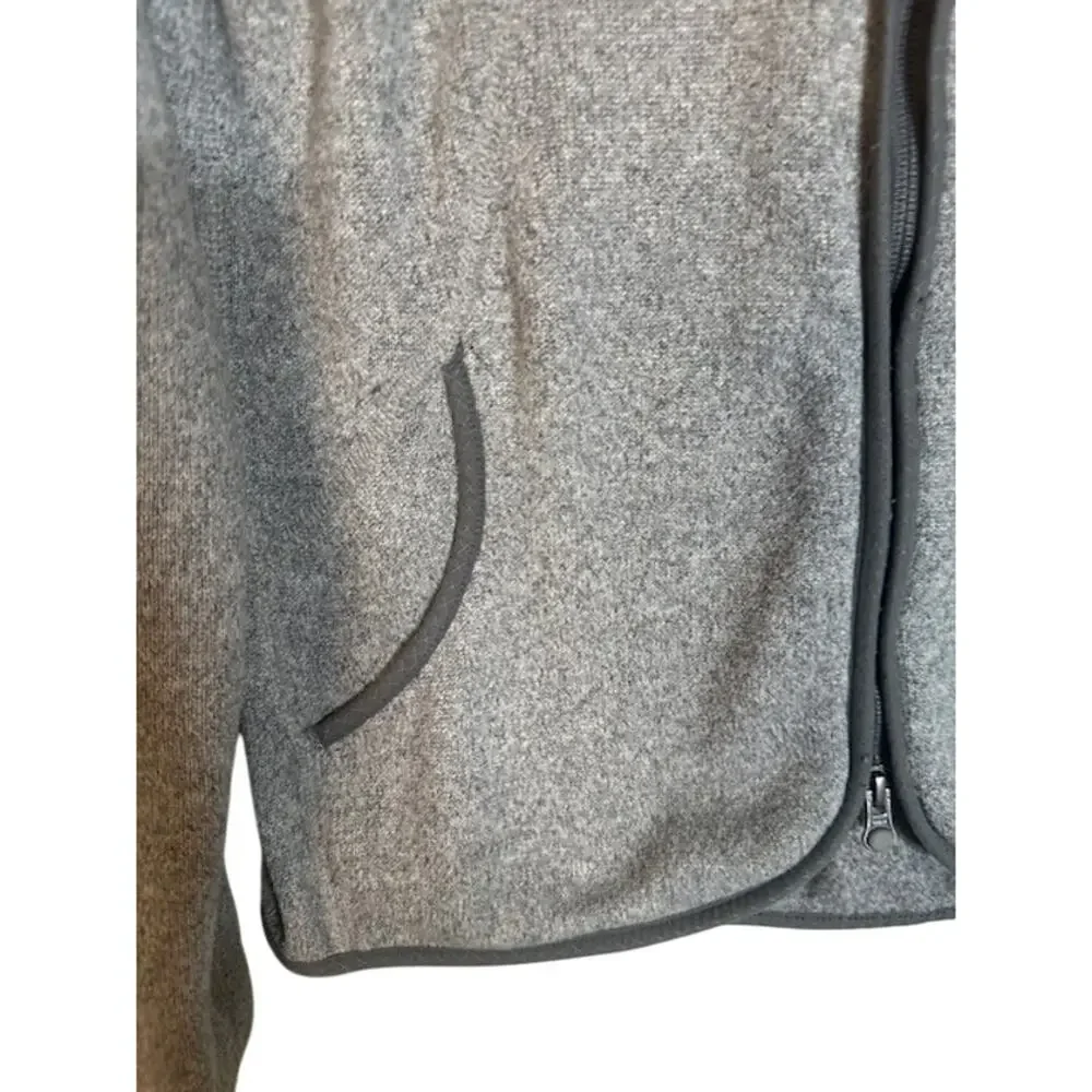 The North Face Women’s Gray Fleece Full Zip Jacket Long Sleeve Casual Medium - Picture 3 of 8